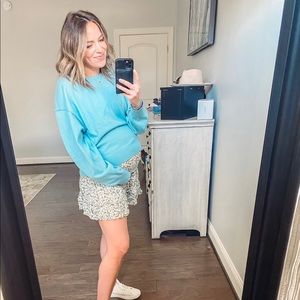 Blue sweater bump friendly small